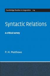 Syntactic Relations