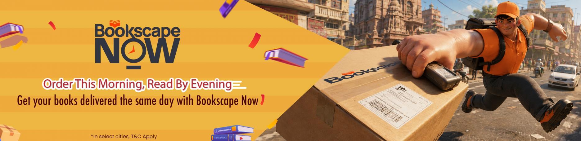 Bookscape Now, instant delivery, 1 day delivery, same day delivery, next day delivery