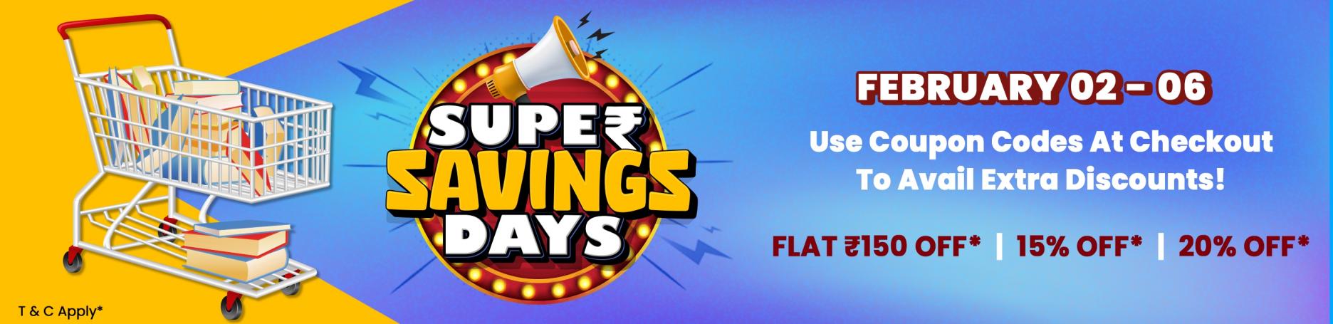 Super Savings Days, discount, coupon, offer
