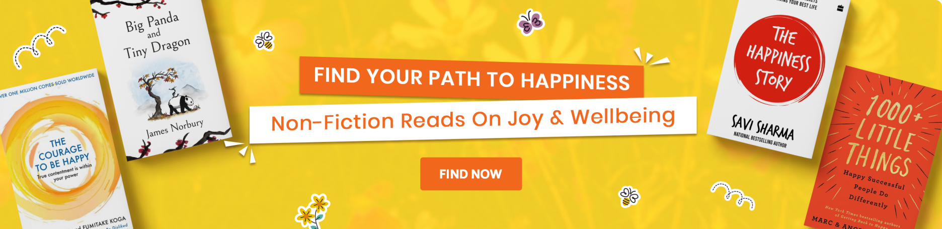 happiness, joy, wellbeing, non fiction, self help