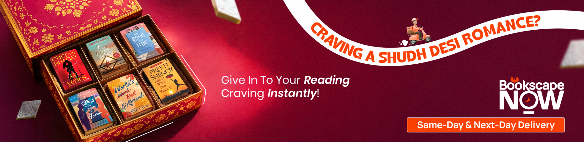 Bookscape Now, instant delivery, 1 day delivery, same day delivery, next day delivery