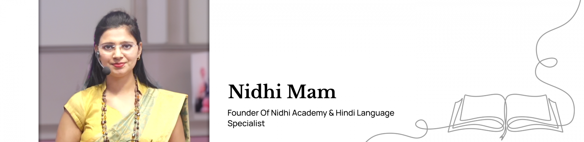 Nidhi Ma'am, Nidhi tomar, hindi language specialist