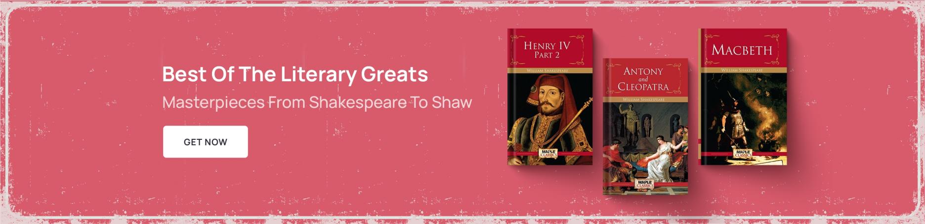 Shakespeare, shaw, classics, literary books