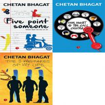Chetan Bhagat Combo - 5 Point Someone 1 Night @ Call Centre 3 Mistakes of My Life (Set of 3 books)