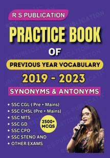 Practice Book Of Previous Year Vocabulary - 2019-2023