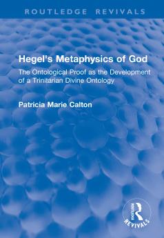 Hegel's Metaphysics of God