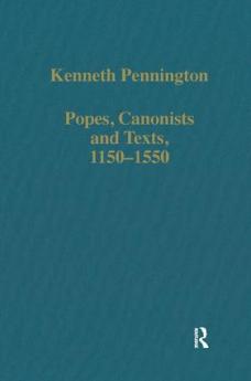 Popes Canonists and Texts 1150-1550