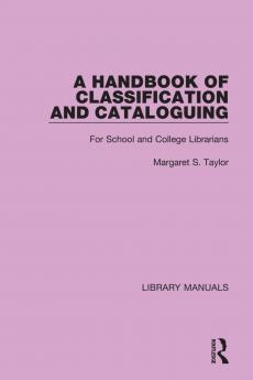 Handbook of Classification and Cataloguing