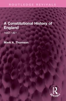 Constitutional History of England