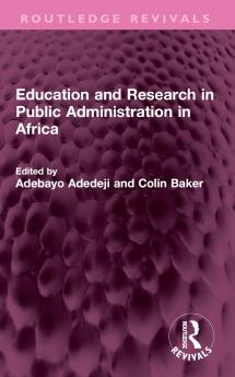 Education and Research in Public Administration in Africa