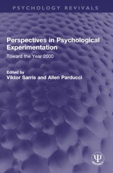 Perspectives in Psychological Experimentation