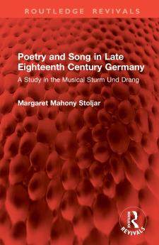 Poetry and Song in Late Eighteenth Century Germany
