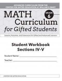 Math Curriculum for Gifted Students
