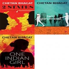 One Indian Girl + Half Girlfriend + 2 States: The Story of My Marriage (Set of 3 Books)