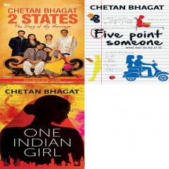 One Indian Girl + Five Point Someone ; What Not To Do at IIT + 2 States the Story of My Marriage (Set of 3 Books)