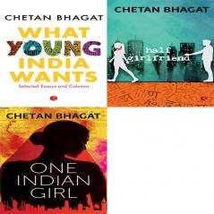 One Indian Girl + Half Girlfriend + What Young India Wants: Selected Non - Fiction (Set of 3 Books)