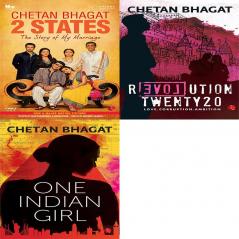 One Indian Girl + Revolution Twenty 20: Love. Corruption. Ambition + 2 States the Story of My Marriage (Set of 3 Books)
