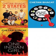 One Indian Girl + One Night @ The Call Centre + 2 States the Story of My Marriage (Set of 3 Books)