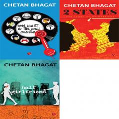 Half Girlfriend + 2 States: The Story of My Marriage + One Night @ The Call Centre (Set of 3 Books)