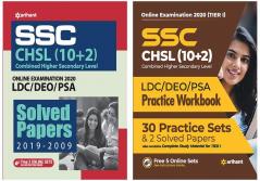 Combo Of SSC Solved Papers LDC (E) & SSC 10+2 TIER I Practice Workbook (E) Set of 2 Books