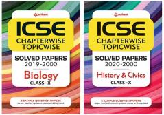Combo Of ICSE Chapterwise Biology 10th  & ICSE Chapterwise History & Civics 10th  Set of 2 Books