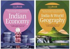 Combo Of Magbook Indian Economy (E) & Magbook Indian and World Geography Set of 2 Books