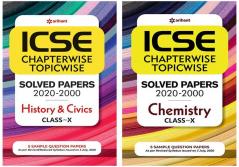 Combo Of ICSE Chapterwise History & Civics 10th  & ICSE Chemistry Class 10th  Set of 2 Books