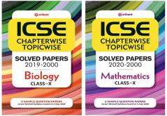 Combo Of ICSE Chapterwise Biology 10th  & ICSE Chapterwise Mathematics 10th  Set of 2 Books