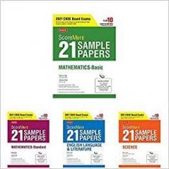 MTG Combo Pack of ScoreMore 21 Sample Papers CBSE Boards – Class 10 (Mathematics BasicMathematics Standard English Literature and Science)(Set of 4 Books)