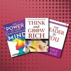Most Influential Self-Help Books Of All Time In English - The Leader In You + The Power Of Your Subconscious Mind + Think And Grow Rich Set Of 3 Books