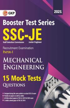 SSC 2021 : Booster Test Series - JE Paper 1 - Mechanical Engineering - 15 Mock Tests (includes 2019-2020 papers)_Part 1