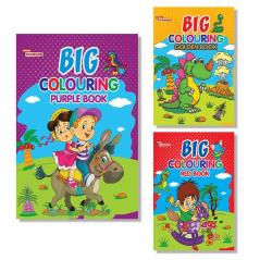 Big Creative Colouring Books Combo For Kids | 5 To 10 Years | Best Gift To Children For Coloring And Painting (set of 3 Books)