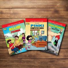 Chacha Chaudhary Billoo Pinki Comics In English |Set of 3 Comics|Latest Artwork By Diamond Toons