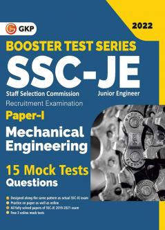 SSC 2022 : Booster Test Series - JE Paper I - Mechanical Engineering - 15 Mock Tests (includes 2019-2021 papers) Questions