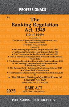 Banking Regulation Act 1949 as amended by  National Bank for Financing Infrastructure and Development Act 2021 alongwith Rules