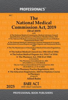 National Medical Commission Act 2019 alongwith Rules & Regulations