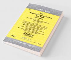 Negotiable Instruments Act 1881 as amended by Negotiable Instruments (Amendment) Act 2018