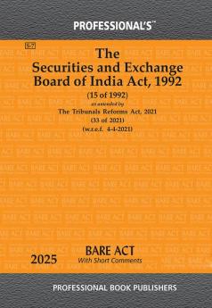 Securities and Exchange Board of India Act 1992 as amended by Tribunals Reforms Act 2021