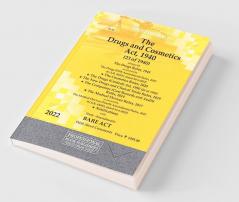 Drugs and Cosmetics Act 1940 Alongwith Drugs Rules 1945