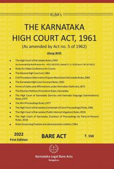 The Karnataka High Court Act 1961 - As amended by Act No-5 of 1962