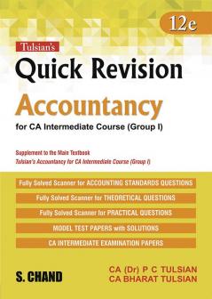 Tulsians: Quick Revision for Accountancy for CA Intermediate Course (Group I)
