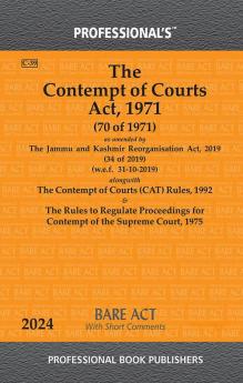 Contempt of Courts Act 1971 alongwith Contempt of Courts (CAT) Rules 1992