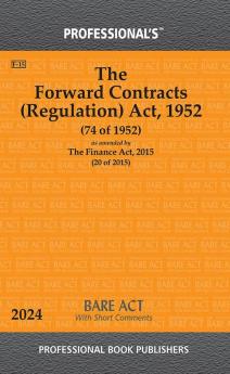 Forward Contracts (Regulation) Act 1952 as amended by Finance Act 2015
