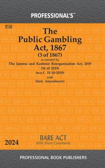 Public Gambling Act 1867 as amended by Jammu and Kashmir Reorganisation Act 2019