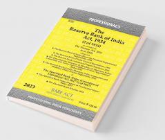 Reserve Bank of India Act 1934 as amended by National Bank for Financing Infrastructure and Development Act 2021