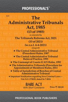 Administrative Tribunal Act 1985 as amended byTribunals Reforms Act 2021 alongwith Rules