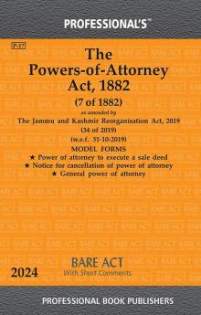 Powers-of-Attorney Act 1882 as amended by Jammu and Kashmir Reorganisation Act 2019