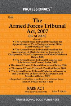 Armed Forces Tribunal Act 2007 as amended by Tribunals Reforms Act 2021 alongwith Rules