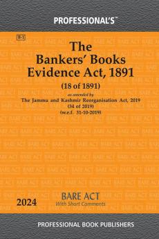 Bankers’ Books Evidence Act 1891 as amended by Jammu and Kashmir Reorganisation Act 2019