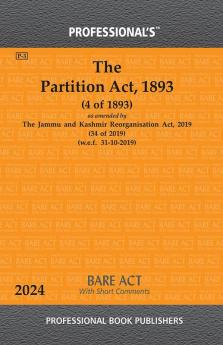 Partition Act 1893  as amended by Jammu and Kashmir Reorganisation Act 2019